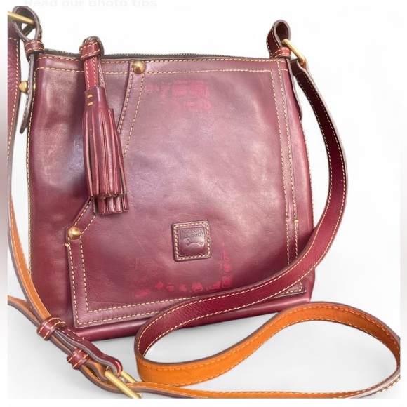 Dooney & Bourke Crimson Red Crossbody Huntington Letter Carrier Bag - Picture 1 of 12